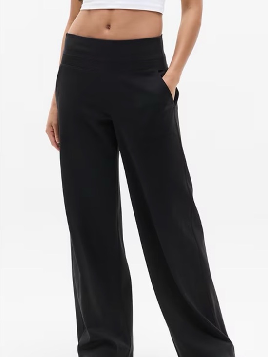 Athleta Pants - Athleta Black High-Waist Wide-Leg Pants